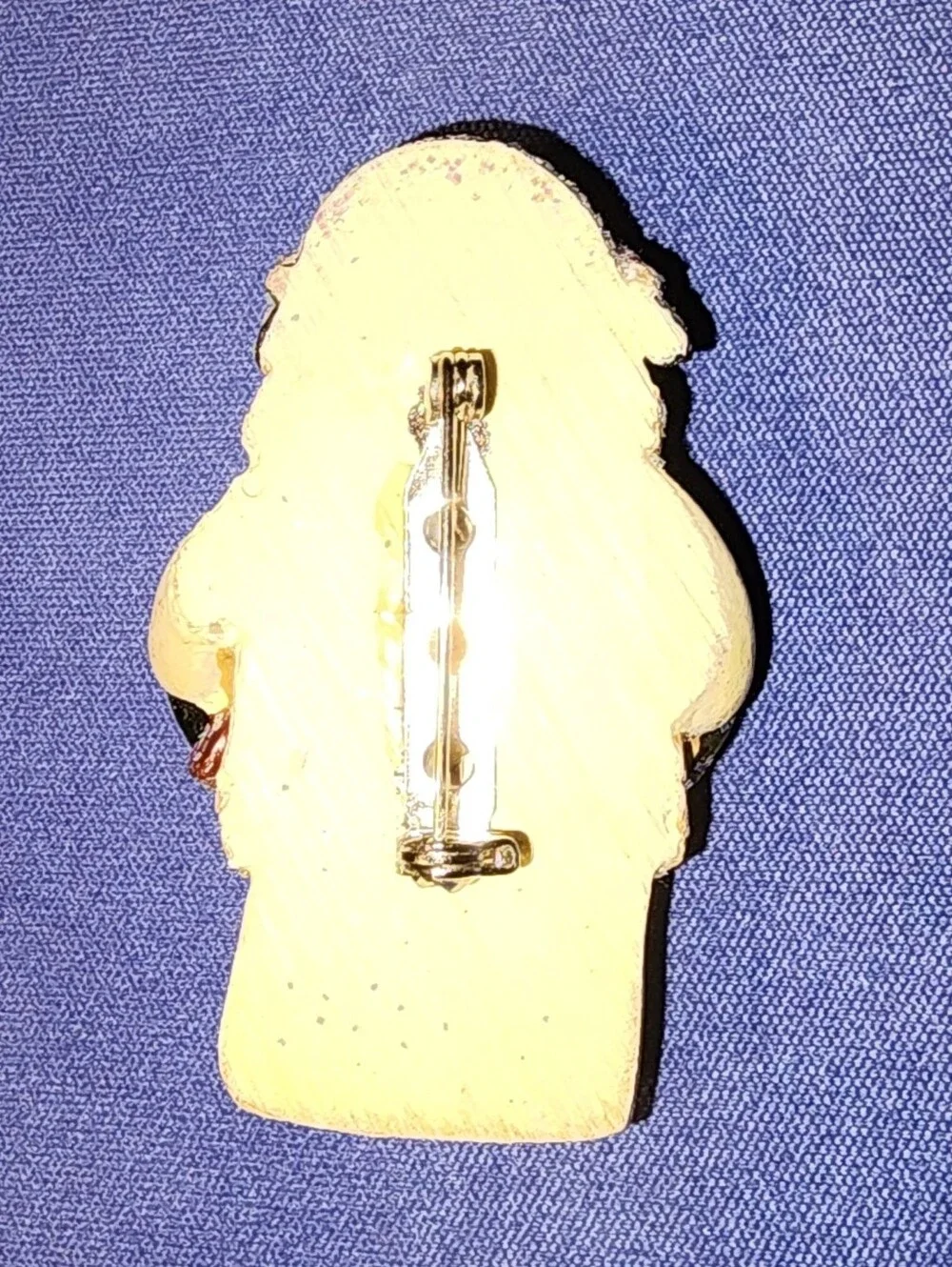Snowman ⛄️ Brooch Pin carrying presents 🎁 Resin Figurine Vintage EUC!